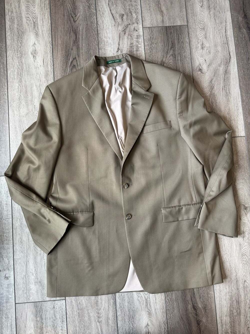 Lauren Ralph Lauren Wool Suit Jacket Size 44L Taupe